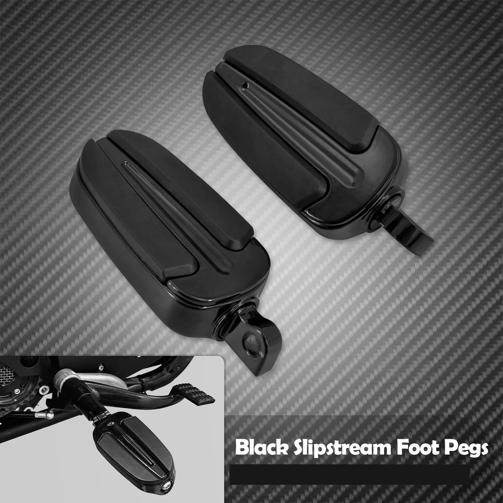 Estriberas Traseras Motocicleta Para HAR&LEY Touring Road Electra Glide Limited Dyna Fat Boy Softail Motocicleta Slipstream Estriberas Traseras Para Pasajero Pedal Reposapiés Estriberas Motocicleta