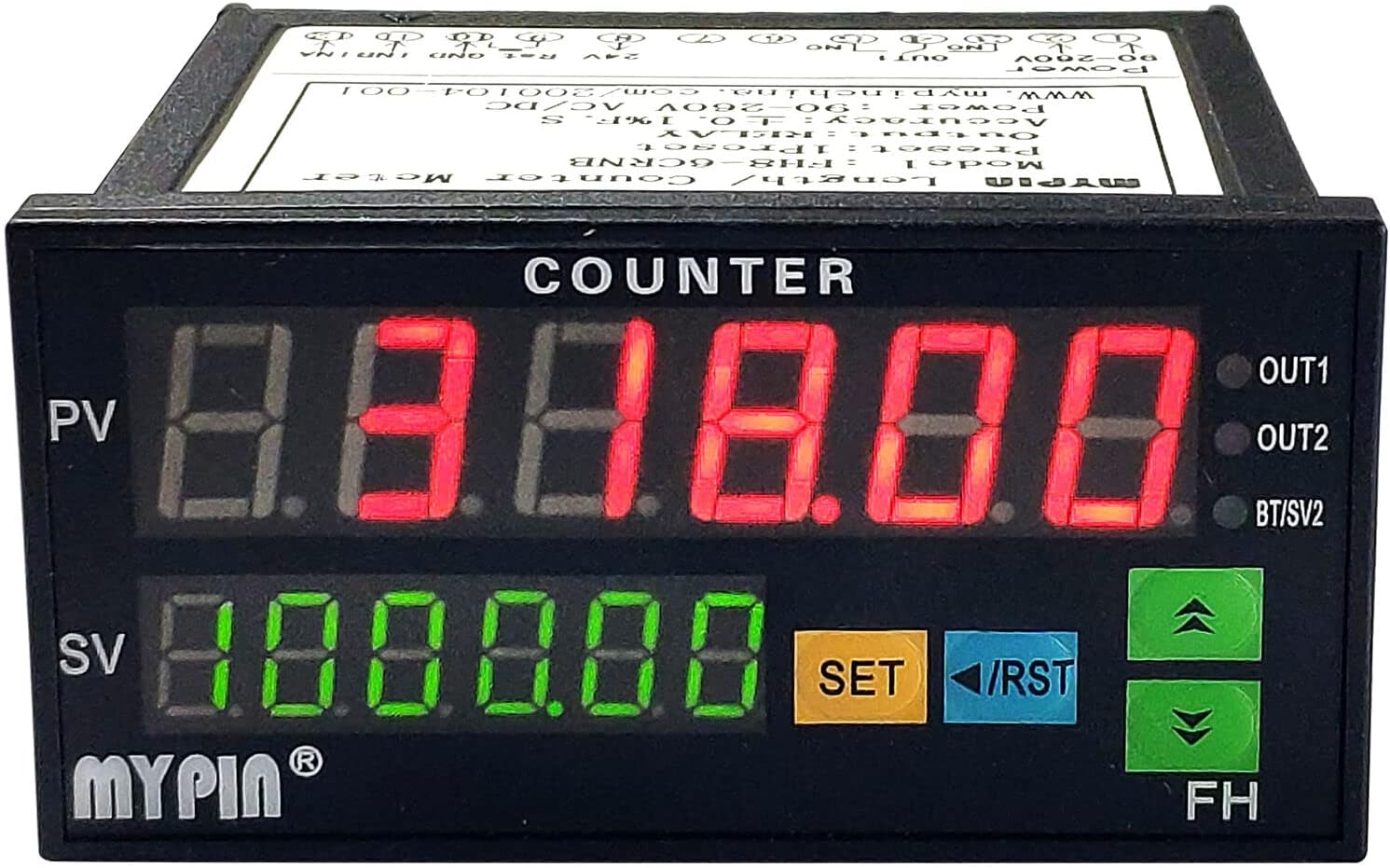 SERBESTVE Series Switch Sensor Counter programmable Counting Meter 24v