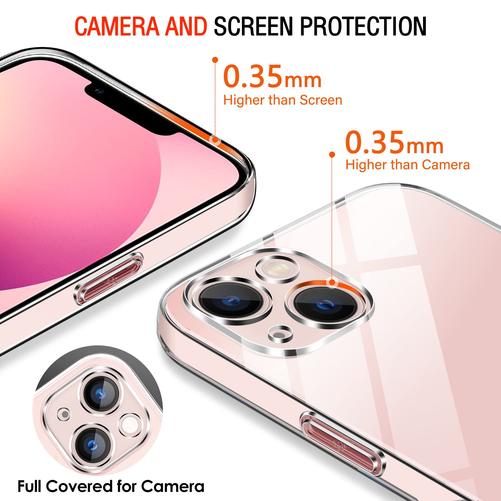 Coque Transparente IPhone 13 Avec Verre Trempé - Protection Complète Et Design Mince