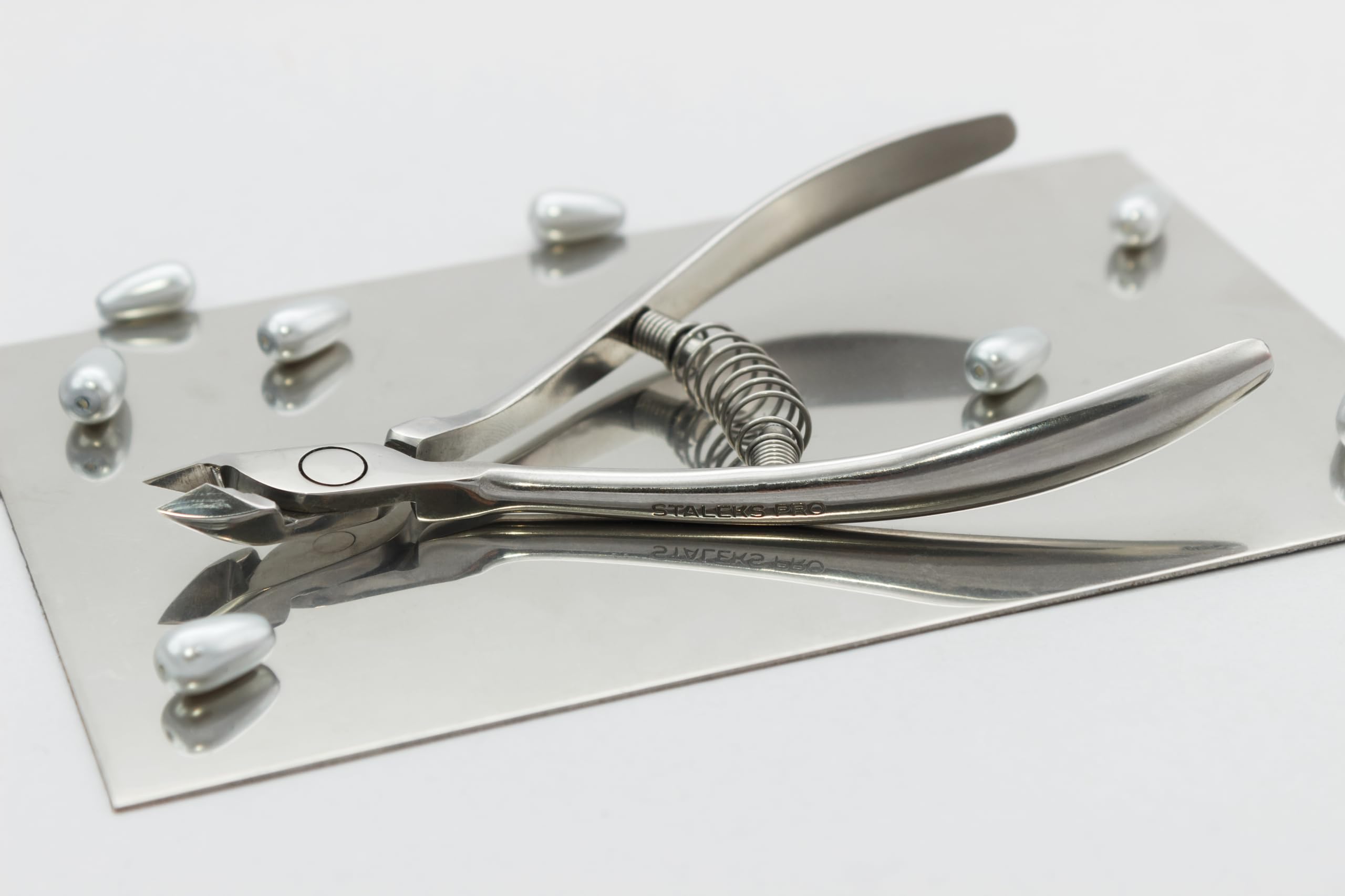 STALEKS PRO Pince à cuticules professionnelle 6 mm en acier inoxydable Expert 81-6