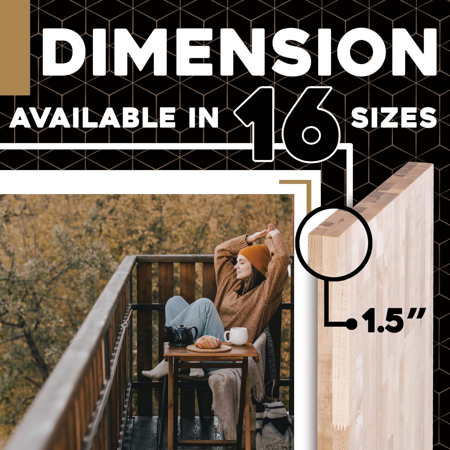 DuraSteel 24x36 Butcher Block Countertop - Maple Solid Wood Workbench for Kitchen, Restaurant, Cabinet, Desk Top, Wood Board, Large Counter Cutting Island Long, Bakery Worktable Dough - Table Top Only