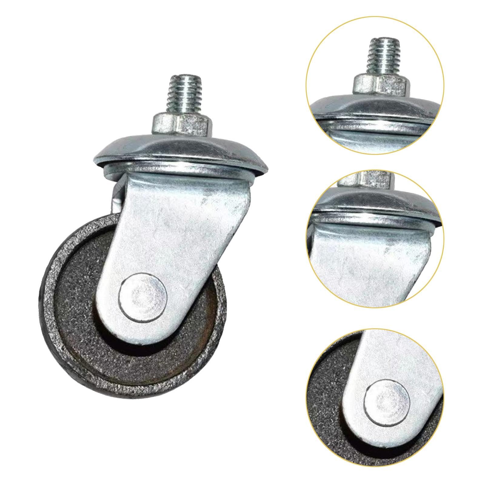 Roulette pour Cric de Sol, Accessoire Roue Remplacement Direct pour Cric de 3 Tonnes, Roulette Horizontale 12mm Filetage pour Garage, Cric