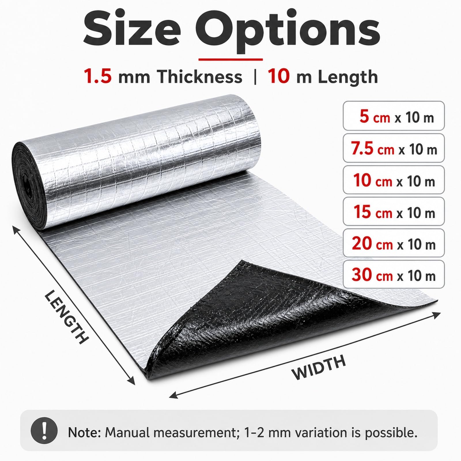 Tela Asfáltica Autoadhesiva Tejado,Cinta Impermeable para Asfalto,Cinta con Extra Adhesión de Aluminio,Resistencia a la Intemperie,para reparación de Cubiertas y Fisuras en Edificios
