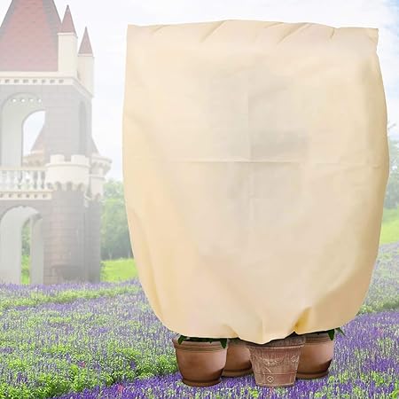 Winterschutz für pflanzen,frostschutz pflanzen 240x200CM,Leicht und atmungsaktiv Kälte-und Wärmeschutz mit Reißverschluss+Kordelzug+Schloss, Wiederverwendung,großes Gebiet Geeignet für mehr Pflanzen