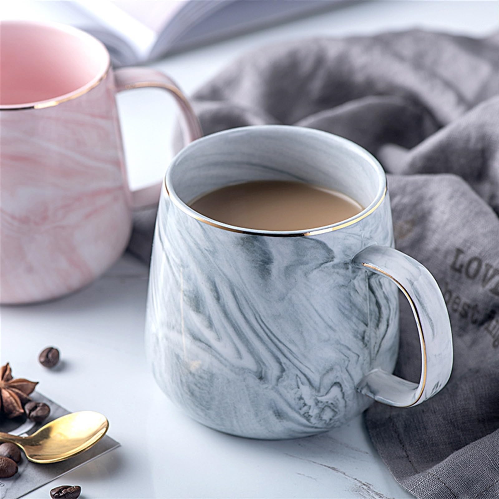 Tasse Keramik Kaffee Haferflocken Frühstück Teetasse für Mädchen und Frauen Home Office