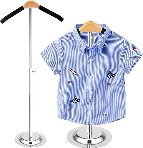 Miniatura 8 de Soporte de hombro flexible ajustable para camisetas, soporte para camisas, estante portátil de exhibición de ropa, soporte de exhibición de