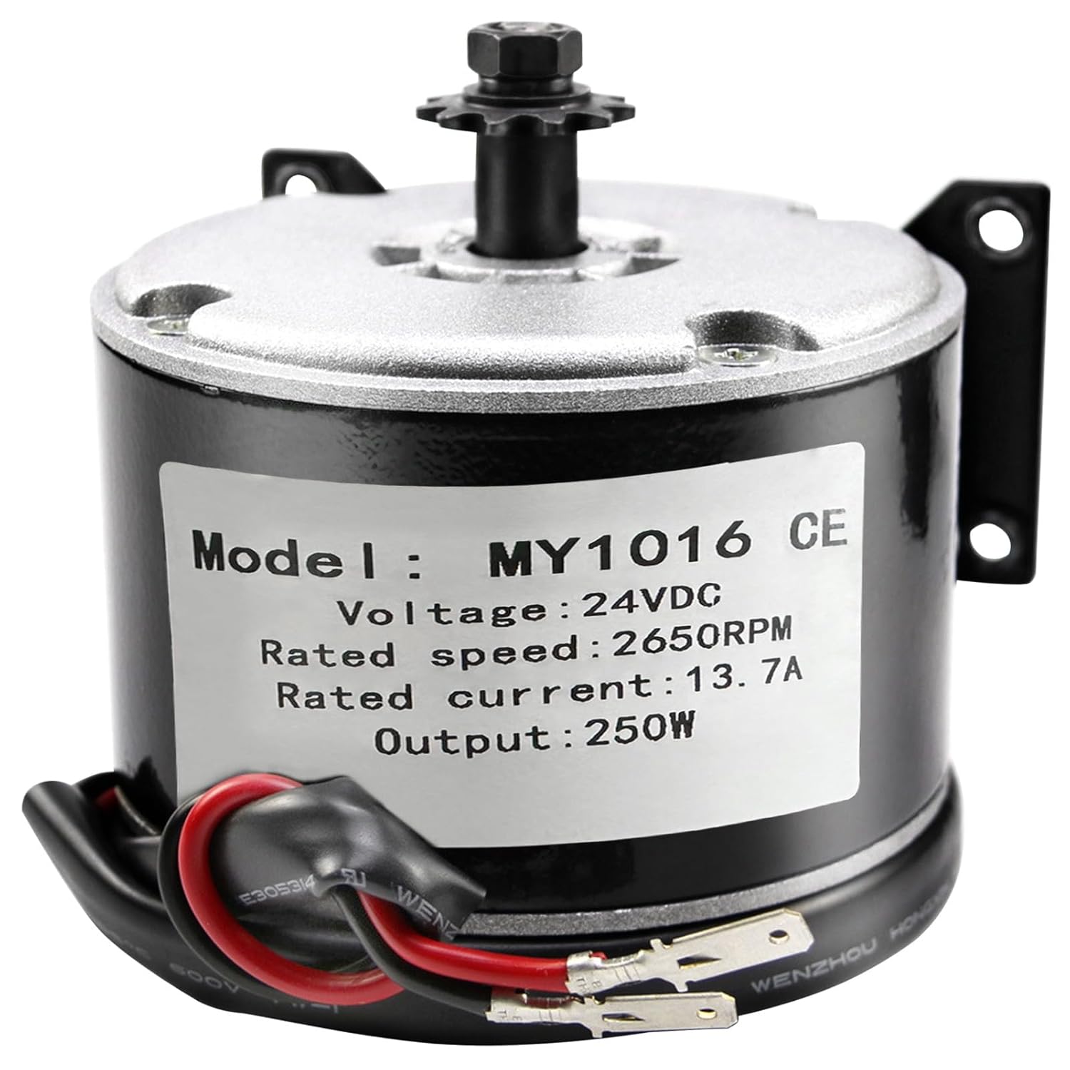 24V 250W Brush Motor Kit with Controller and LCD Throttle for Razor MX350/MX400/E300/E325, Pocket Rocket, Go-Karts, Electric Scooters, E-Bikes – MY1016 Motor, 2750 RPM, 11T #25 Chain