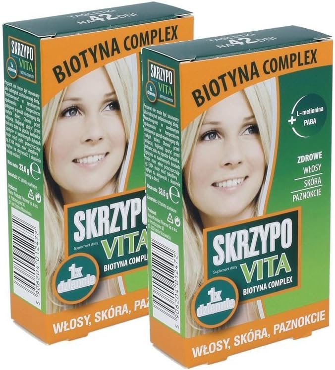 Skrzypovita Biotyna Complex Horsetail Healthy Hair, Skin and Nails 84caps 2x42 (2pack)