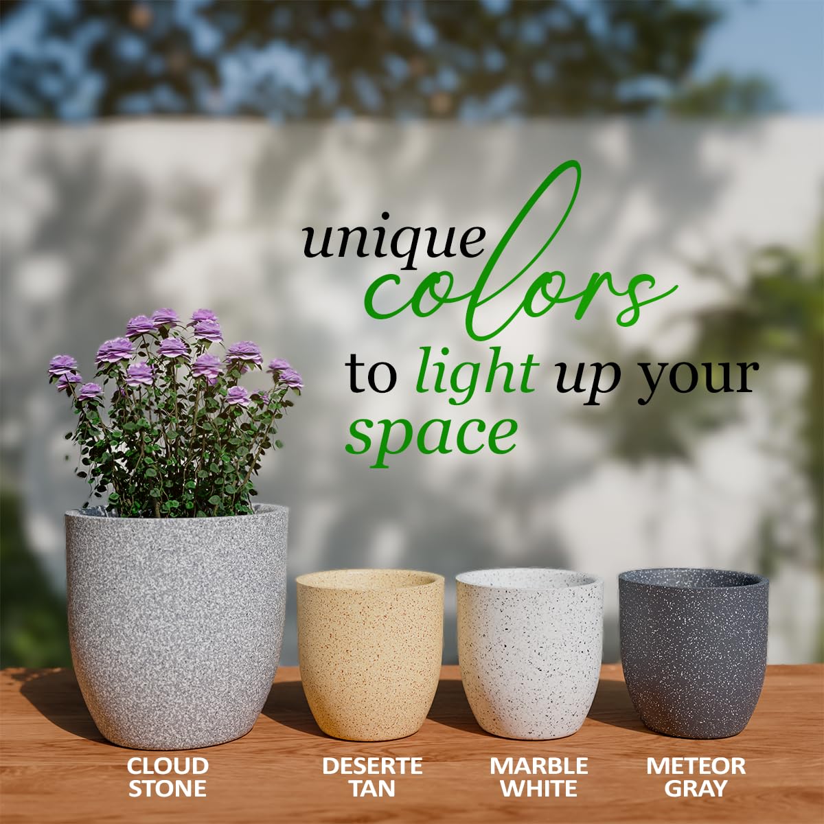 Italian Style Planter Pots - Durable & Lightweight -7 Italian Style Planter Pots - Durable & Lightweight -7