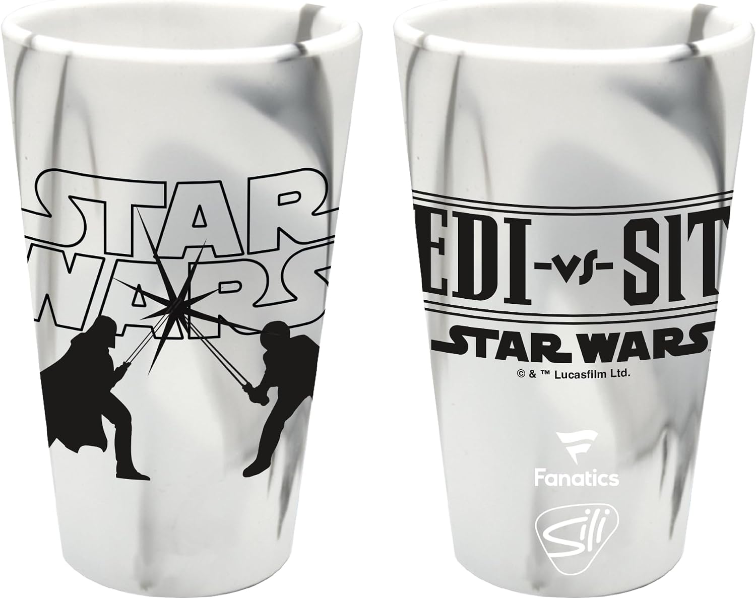 WinCraft 16 oz Silicone Pint Glass Star Wars EP4 Original Trilogy Jedi Sith
