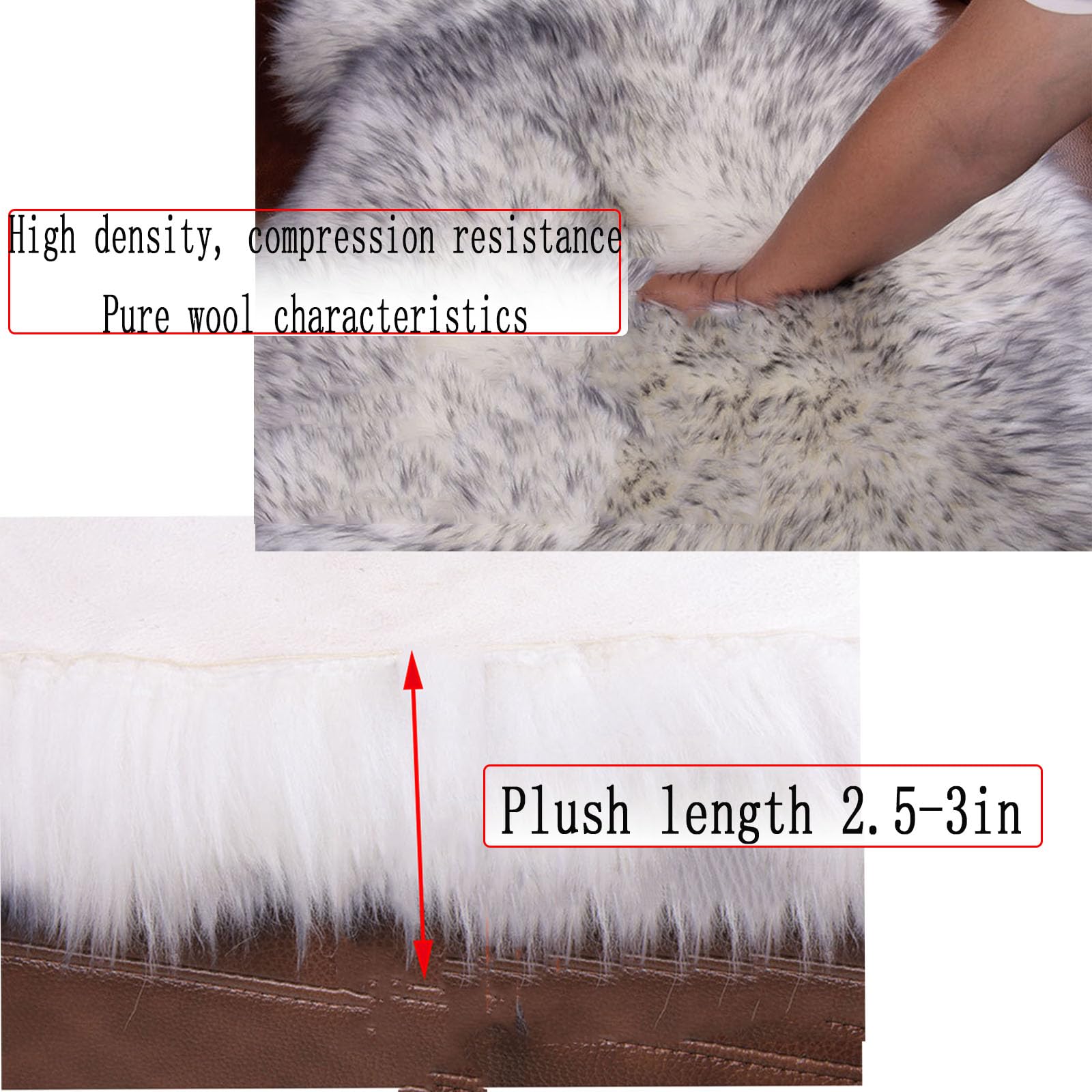 Miękka owcza skóra okrągła poduszka do siedzenia, 50 cm, żółta wełniana podkładka na krzesło, przytulny dywan z owczej skóry, do salonu, sypialni, biura, na wózek inwalidzki i fotelik samochodowy