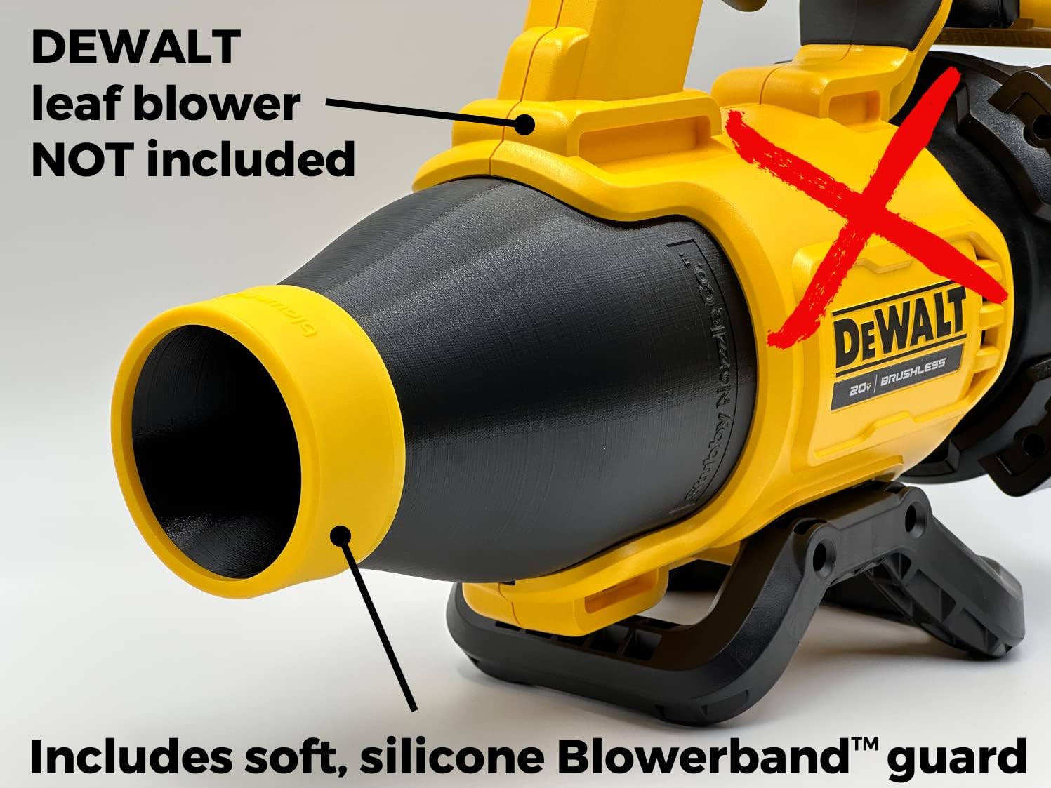 STUBBY Car Drying Nozzle for DEWALT Leaf Blowers - 20V MAX XR (DCBL722B)