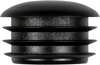 10 Piezas de Tapas de plastico Redondas para Tubos, Diferentes tamaños de 12mm a 38mm, Protector Patas sillas, Tacos, conteras, topes (Ø-Exterior: 36mm, Grosor de Pared: 1-2mm)