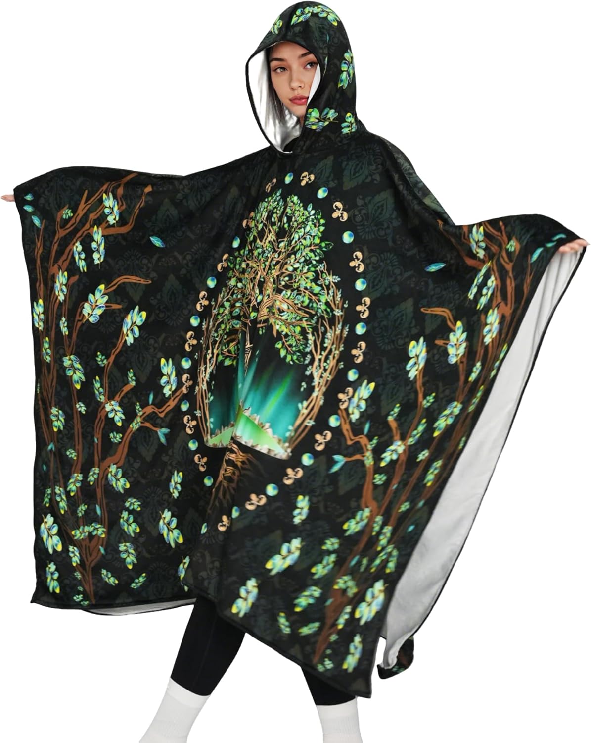 Hoodie Cloak Wearable Blanket Mothman Galaxies Oversized Blanket Hoodie