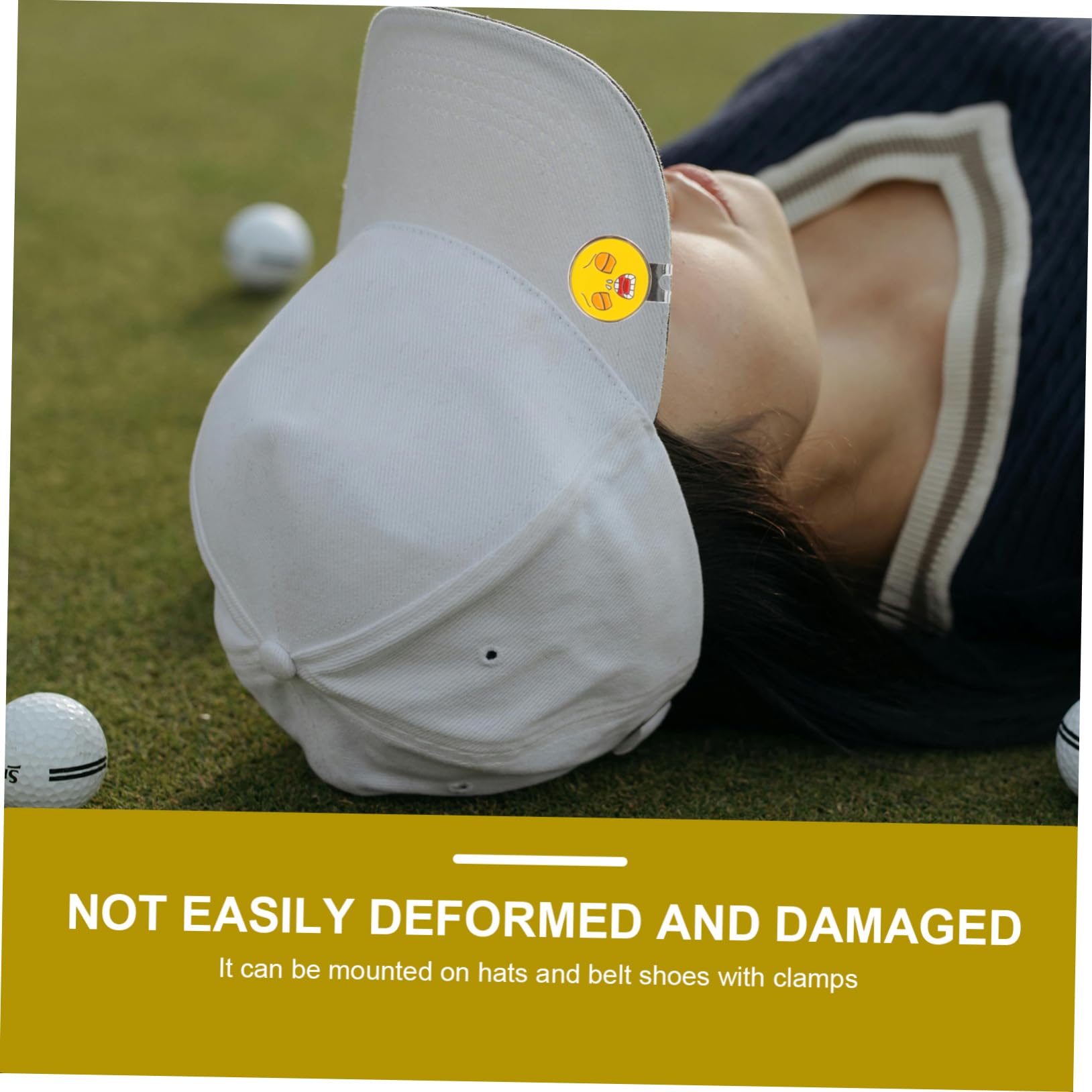 Marcador de Bola de Aleación, Accesorios Portátiles y Fáciles de Instalar 6 Pinzas para Gorra de Golf Delicadas y Creativas Paquete de 6 Piezas para Terreno de Golf