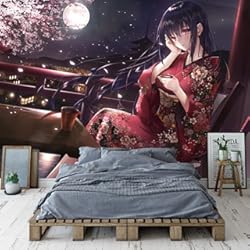 Revestimiento Anti Humedad Papel Tapiz De Anime Japonés, Mural De Pared De Chica Sakura, Papel Tapiz 3D Personalizado, Papel Tapiz De Pirata Para Dormitorio De Niños, Revestimiento De Paredes De Fondo De TV 500cm(W) x300cm(H)