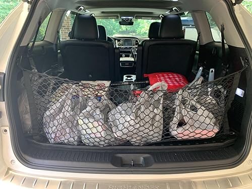 Miniatura 3 de Red de carga organizadora de maletero para Toyota Grand Highlander 2024  Red de carga estilo sobre para SUV  Organizador de maletero de coche de