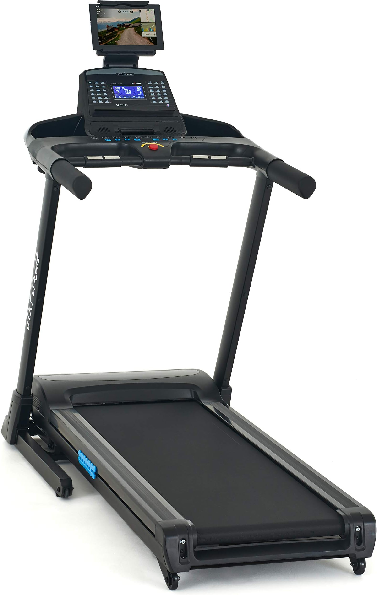 JTX Sprint-5: Foldable Motorised Treadmill, 18kph, Auto Incline, 2 Year Warranty