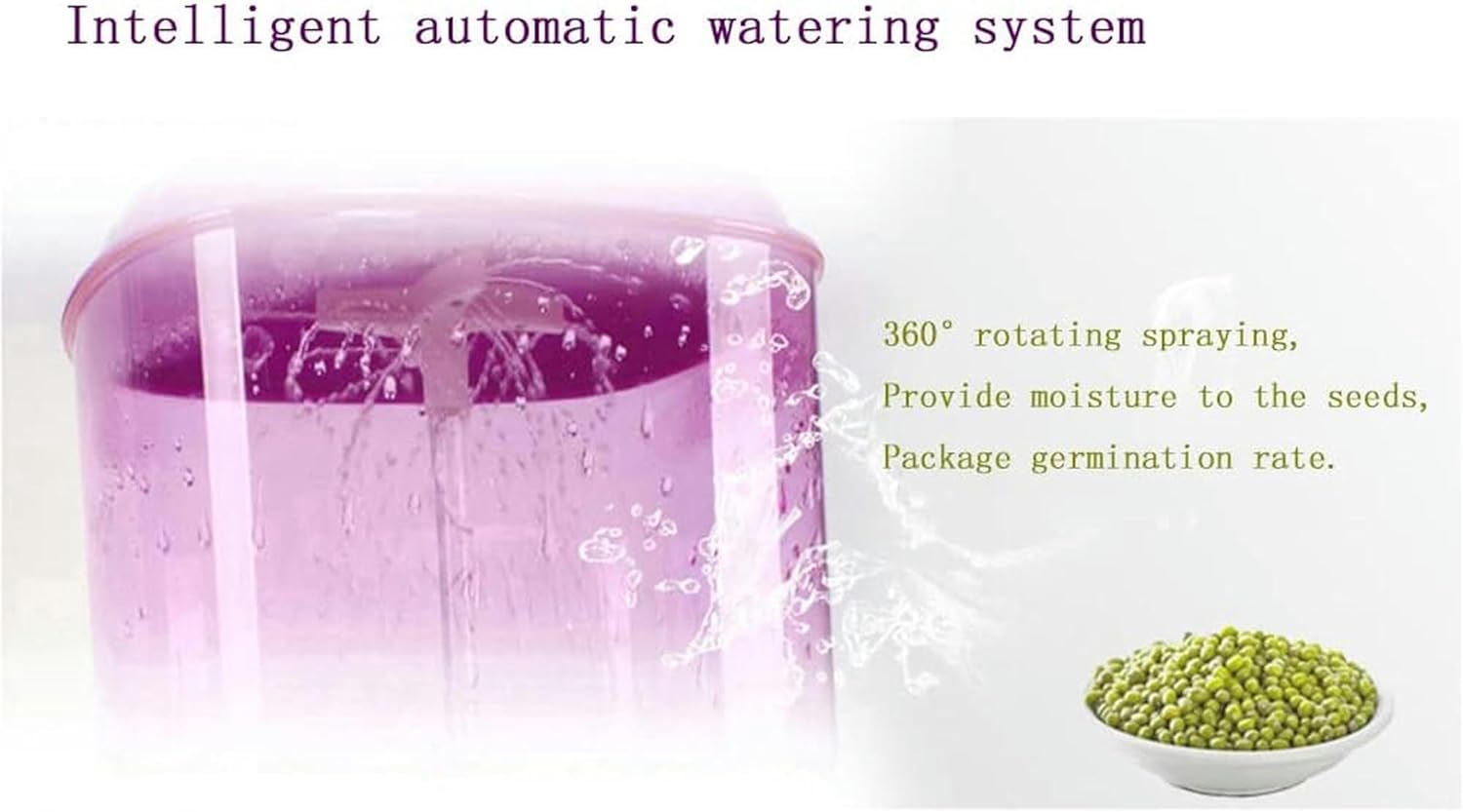 Seed Germination Kit, Automatic Intelligent Bean Sprout Machine Three-Layer Large-Capacity Soilless Seed Planter-1/