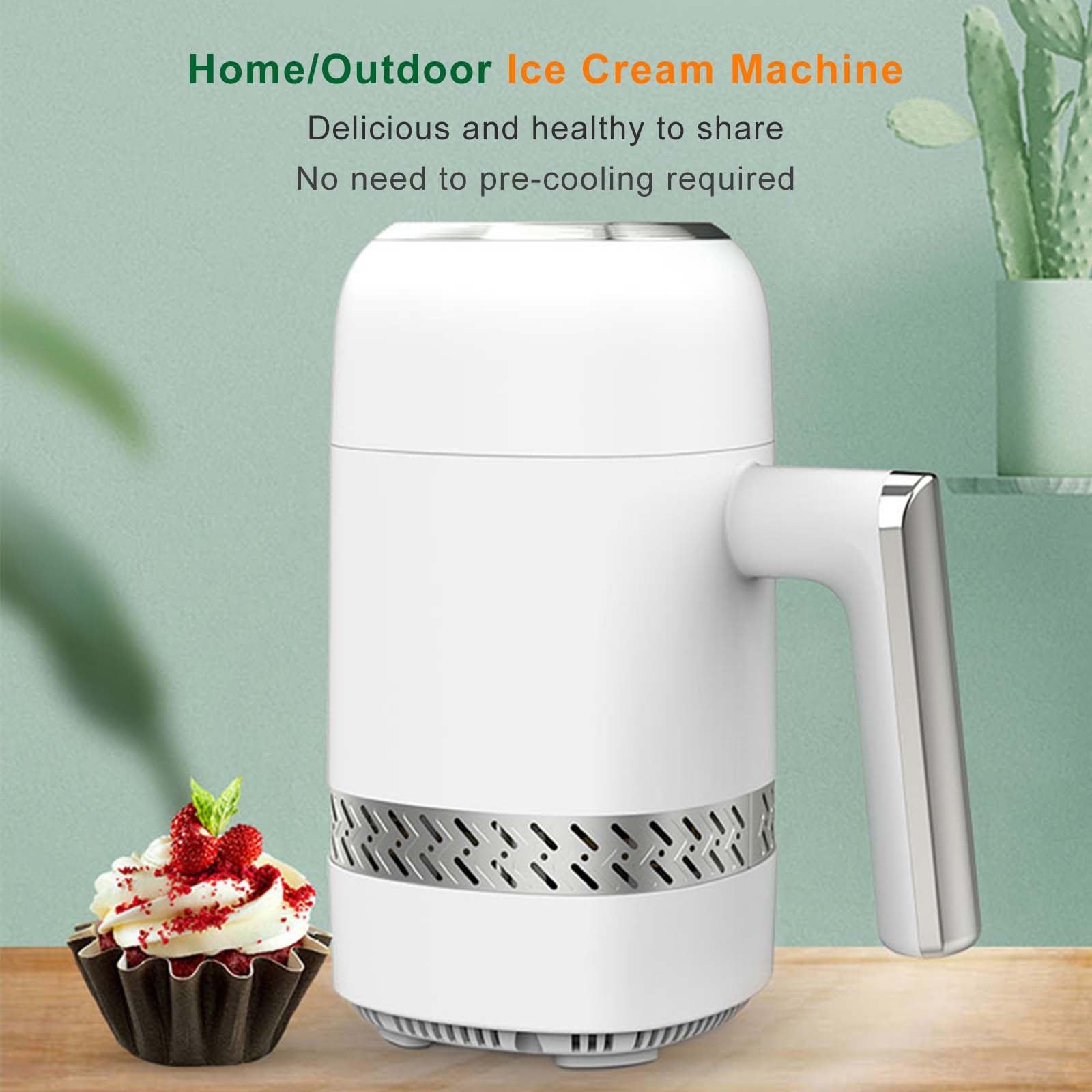 Mini Heladera - Panel De Control Lcd, Heladera EléCtrica Para Postres De 300 Ml Para Yogur, Sorbete, Licuados Y MáS - Heladera PortáTil Para Queso Helado, RefrigeracióN Por Semiconductores