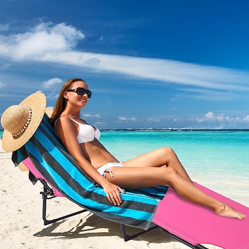 Miniatura 6 de Silla BBL plegable con agujero, silla de césped ajustable de 5 posiciones para tumbona BBL después de una cirugía, cama de recuperación para patio,