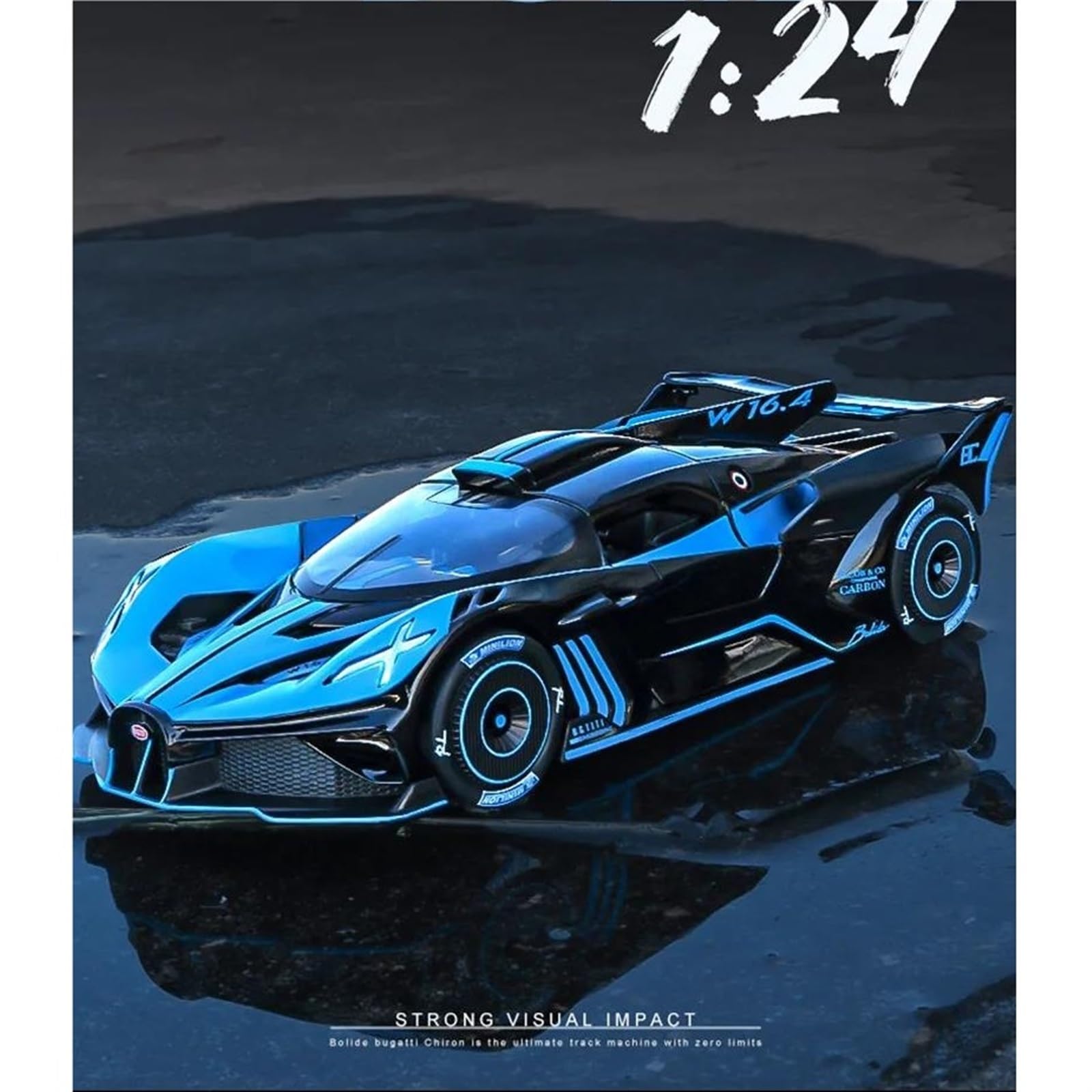 Amazon.co.jp: Display Cars 1:24 ブガッティ ボリード 合金スポーツ