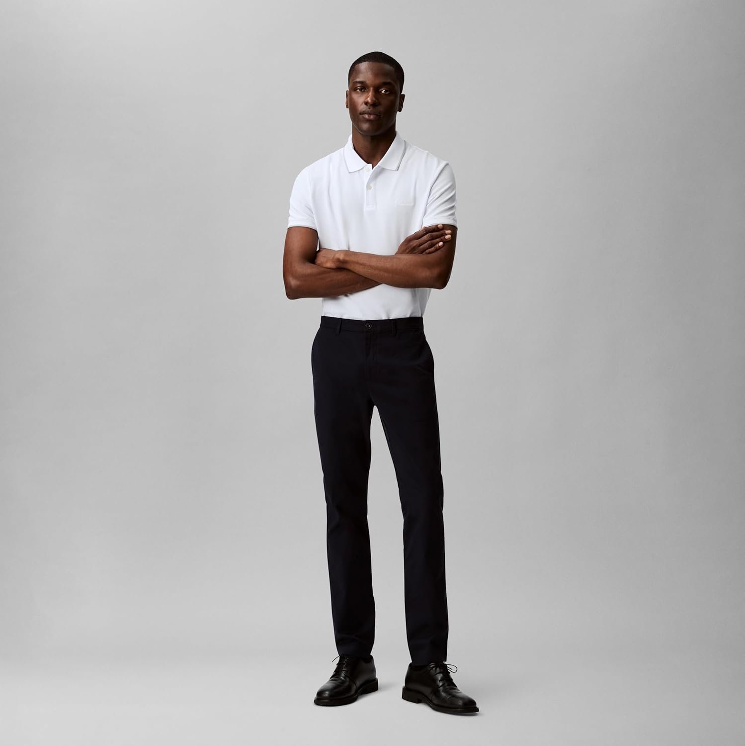 Calvin Klein Men's Liquid Touch Polo Stripe with UV Protection - Image 3