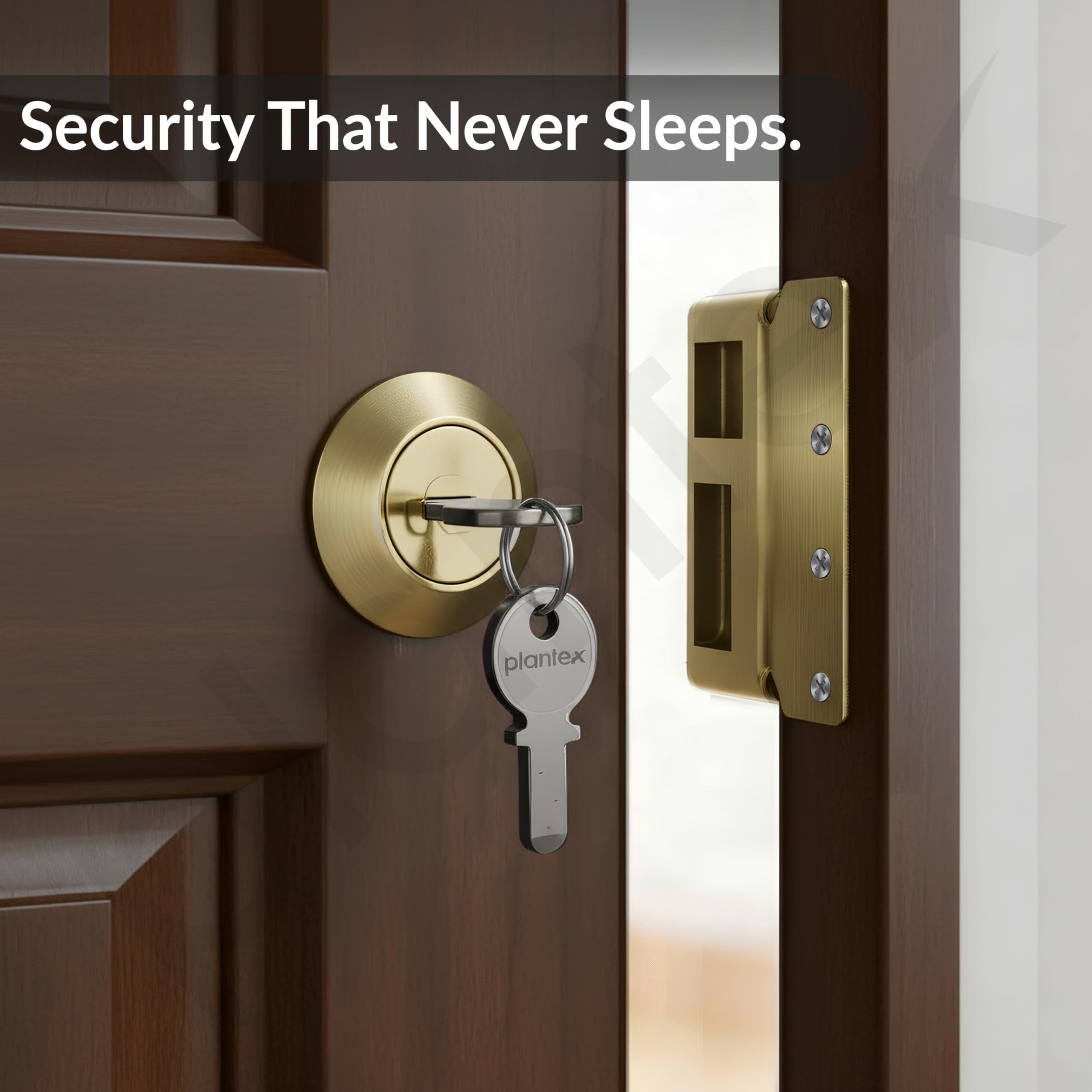 Brass Night Latch Lock - Secure Your Doors! -4