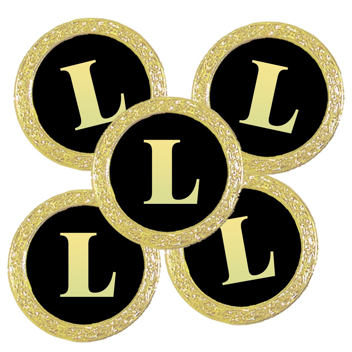 Best Impressions Personalised Golf Ball Markers with Initial (L)