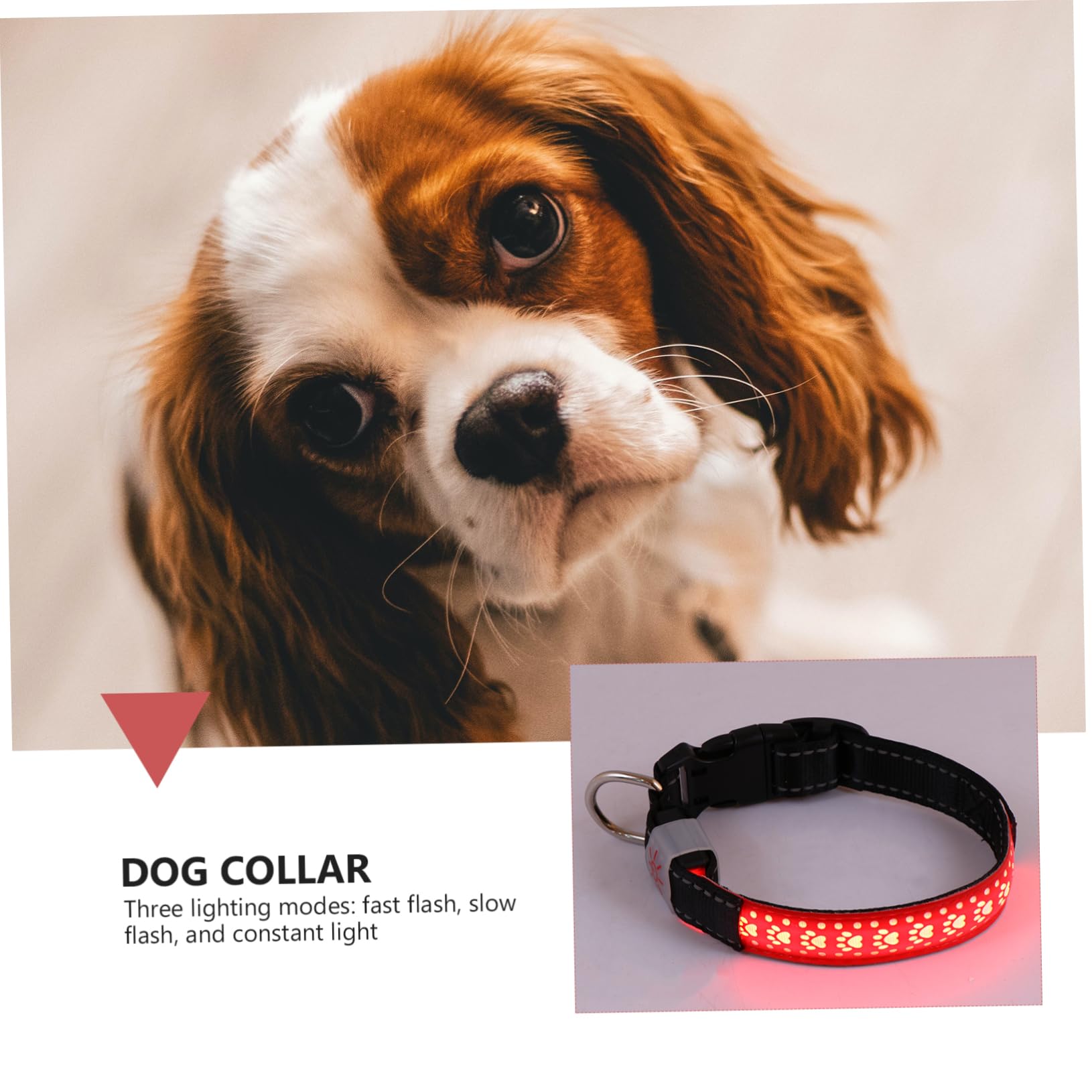Milisten 3pièces Collier LED pour Animaux De Compagnie Et Lumineux pour Chiens Et Chats avec Trois Modes Éclairage PU