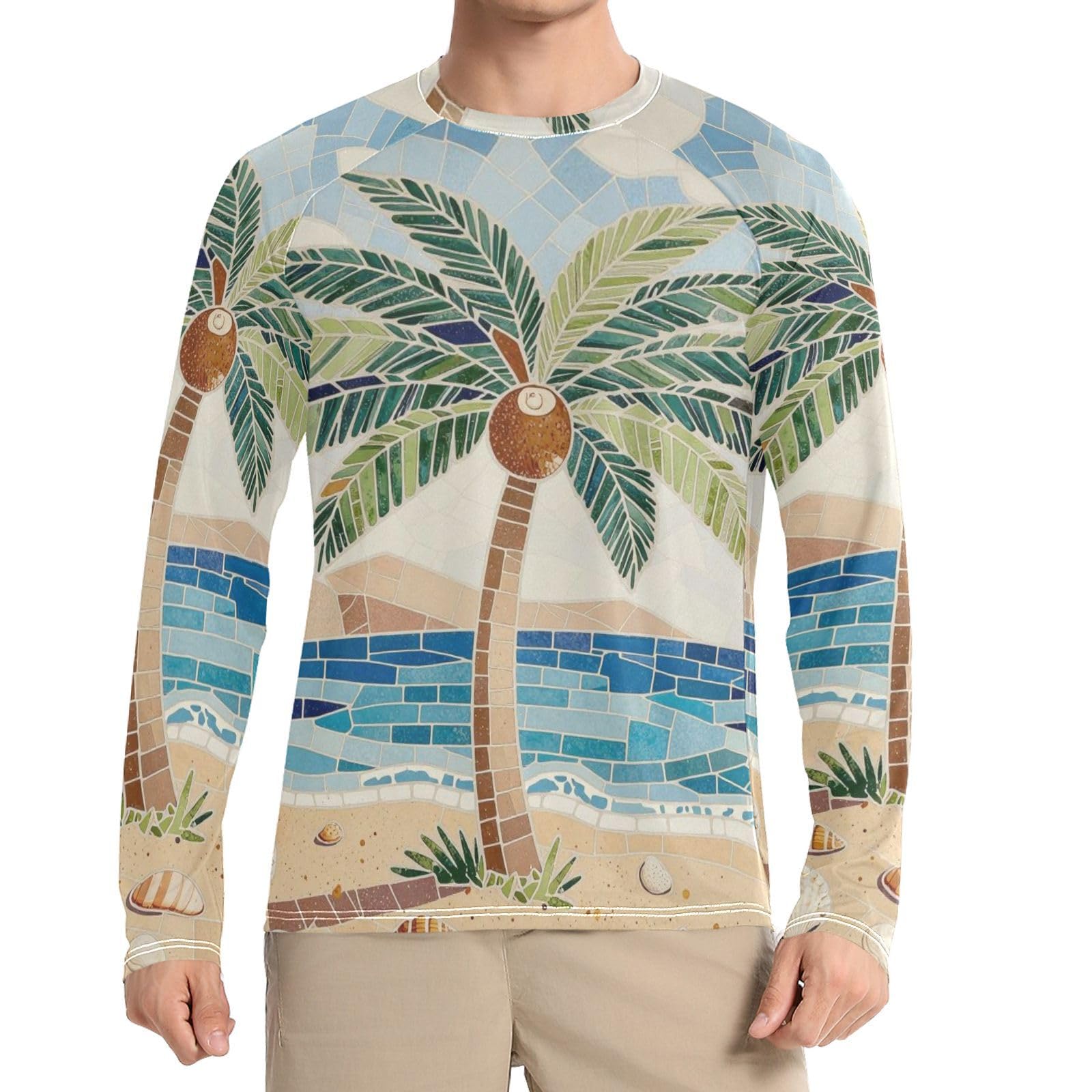 Camisas de sol para hombre UPF 50+ transpirables de diseño exclusivo 8