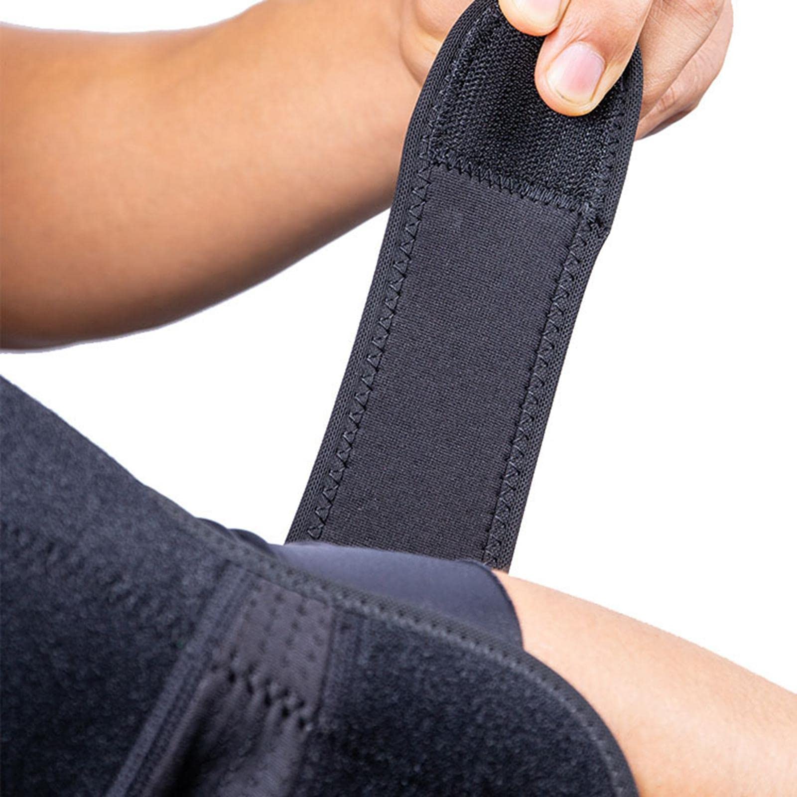 Elbow Wrap Sweat Absorbing Wrap Adjustable for Gym Baseball Men and Women-image-4