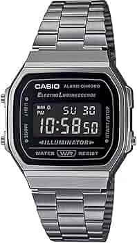 新品 CASIO A168WEM-1 デジタル腕時計 カシオ ブラック シルバー 楽天市場】【10年保証】【日本未発売】CASIO STANDARD カシオ