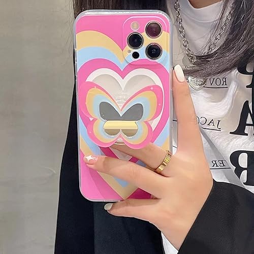 Miniatura 5 de YWYUHE Funda de teléfono con diseño de mariposa negra brillante compatible con iPhone 13 Pro Max, bonita funda de teléfono de mariposa de ensueño