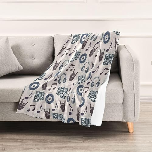 Miniatura 5 de KLL Music 80s Retro Throw Blanket 60x90 Inches Microfiber All Season Use Blanket for Bed, Home Decor, Picnic