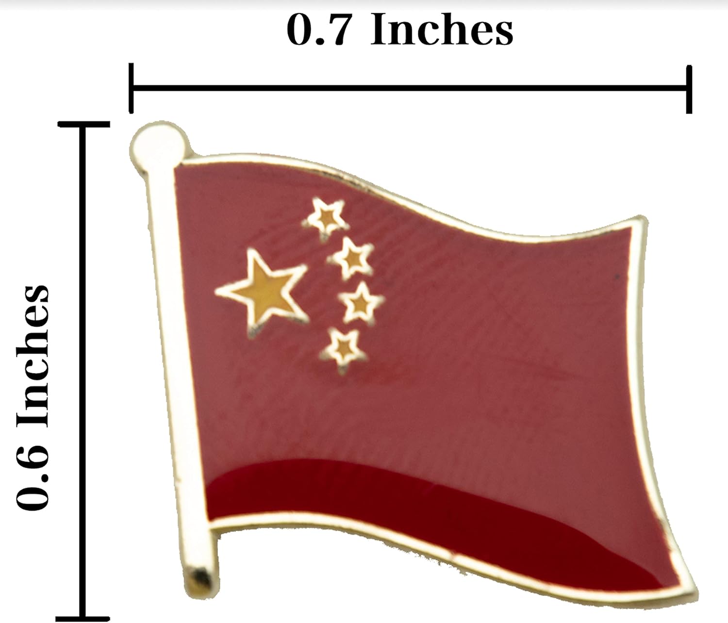 A-ONE - China Great Wall Shield Patch+China Flag Brooch Pin, World Heritage Site, Gift for Friends, Stick On Patch, Paste Patch, Asia Country Flag Lapel Pin for Backpacks, DIY Crafts NO.207P