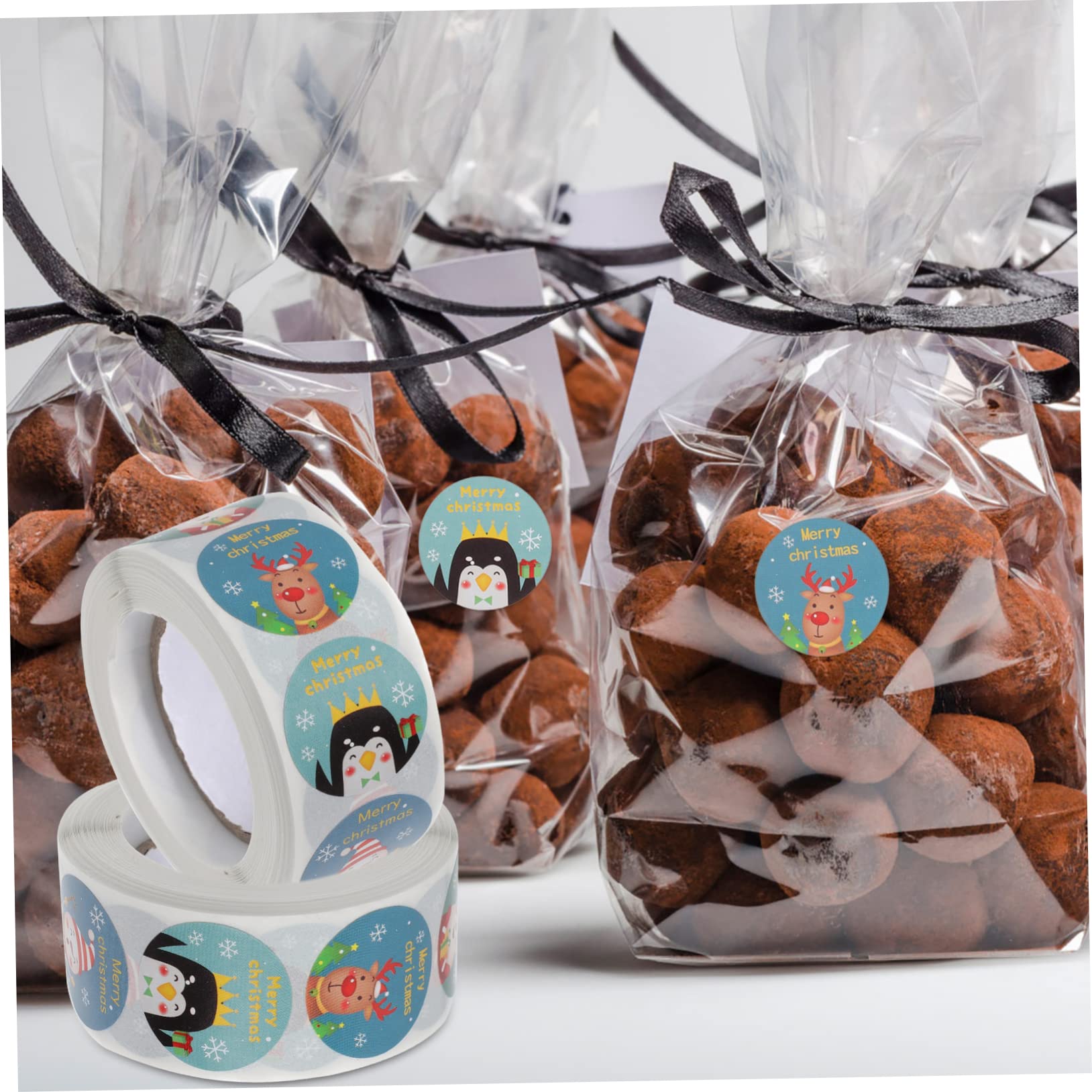 8rotoli Adesivi Natalizi Decorativi Di Etichette Per Regali e Biglietti Di Auguri Perfetti Per Decorazioni Di Natale e Fai Da Te Vari Design Per Ogni Occasione Festiva