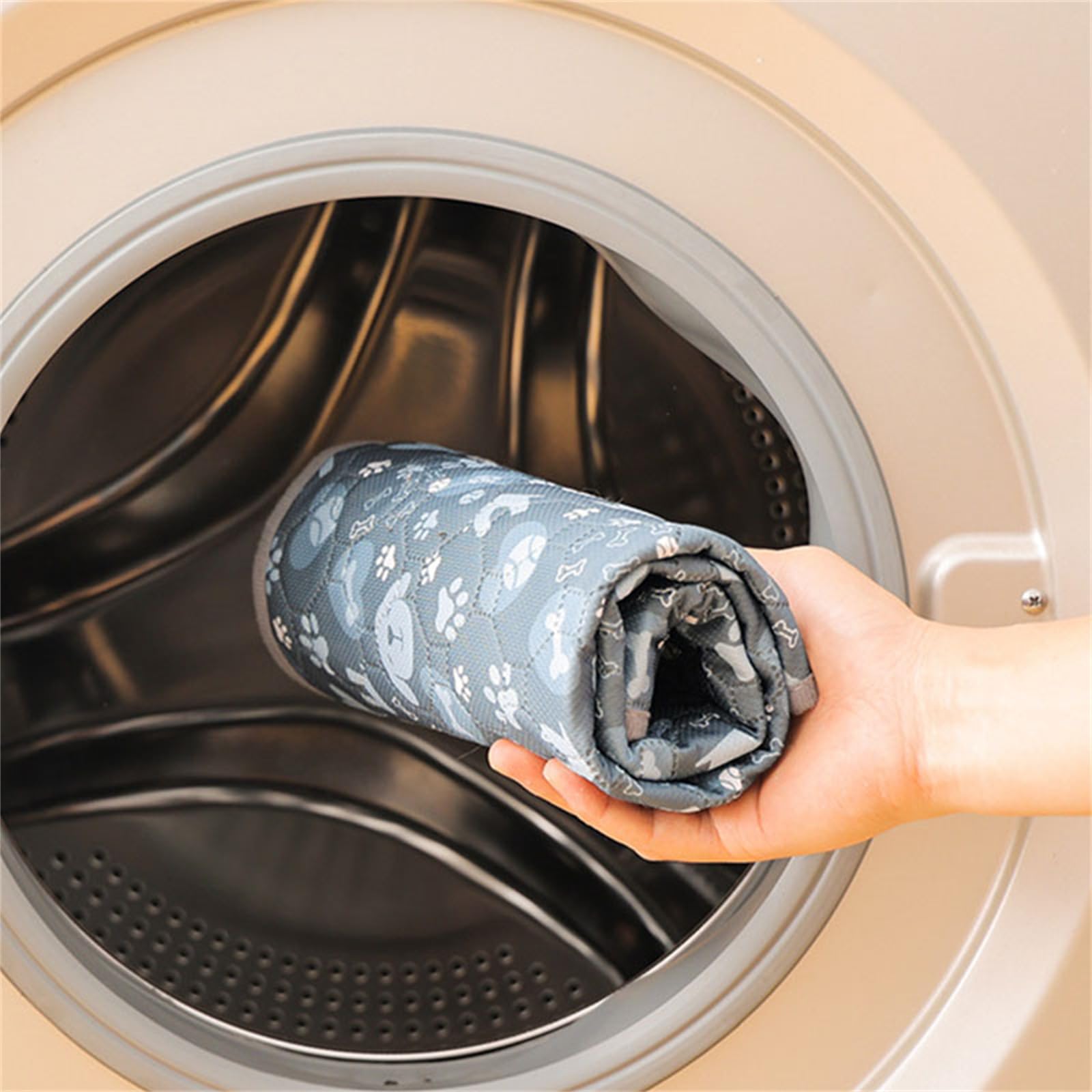 Lukery 2 Stück Wickelunterlage Waschbar für Hunde, Welpenunterlagen Wiederverwendbare Matten Trainingspads für Hunde Schnell Absorbierend für Laufstall/Autositz/Sofa (XL:(100 * 70cm),Rosa Linie)
