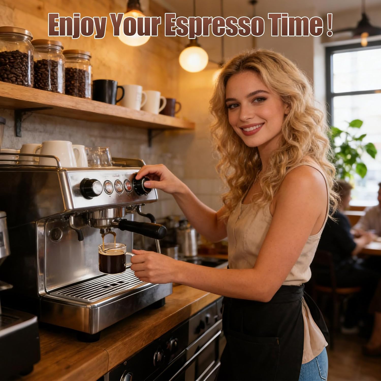 Adorever Espresso Cups Set of 2, 4oz Double Spout Shot Glasses with Handle - Clear Glass Milk Cup for Espresso, Latte Art & Cappuccino - Barista Tools & Home Coffee Machine - Image 7