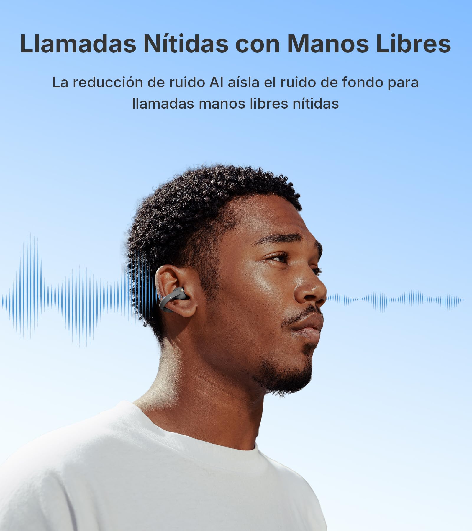 Edifier R1 Auriculares Open-Ear True Wireless con Clip y Bluetooth 5.4,Gris