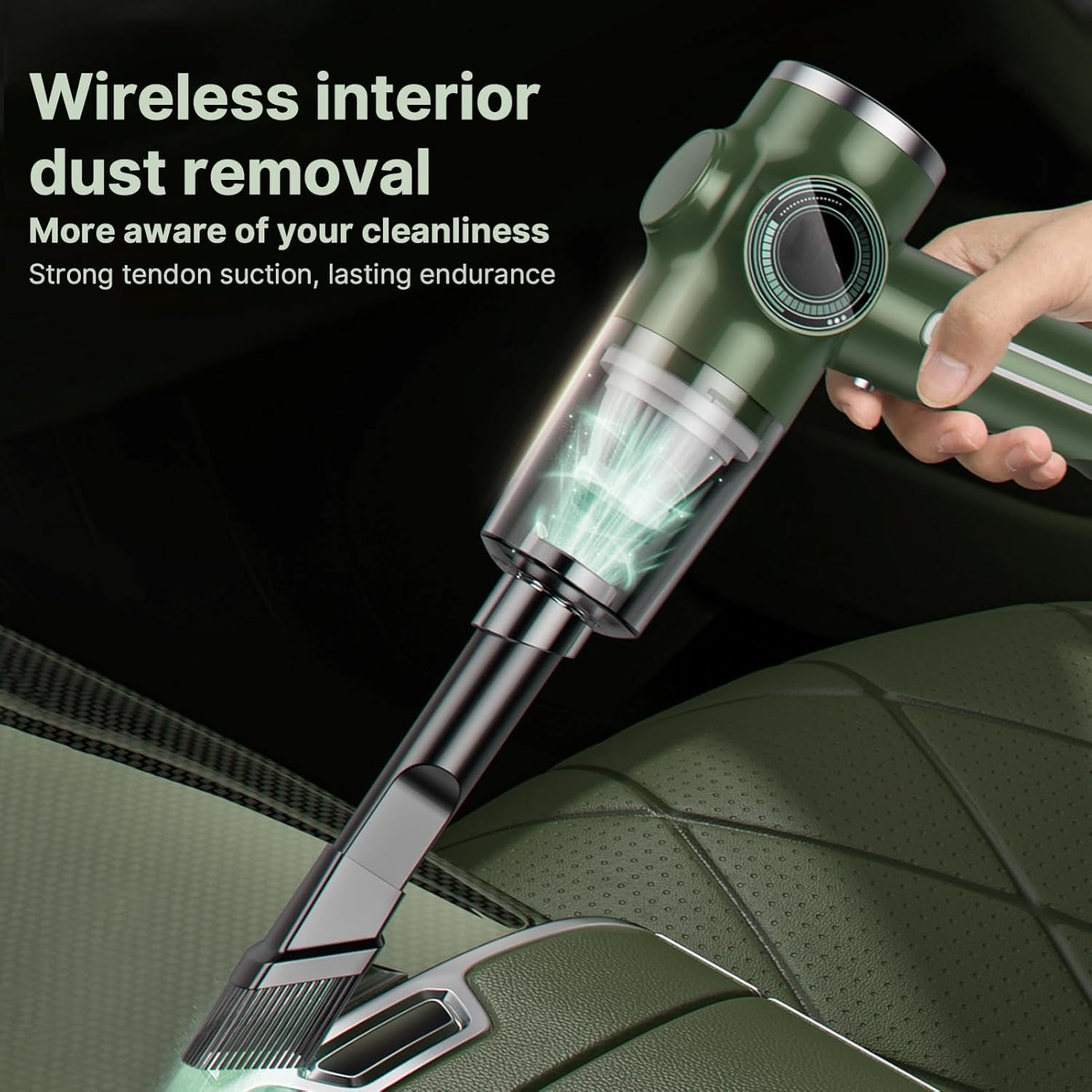 TARSHYRY Cordless Stick Vacuum Cleaner, Home Car Use with Strong Suction Power, Rechargeable Battery, and Reusable Filter for Sofa Keyboards Car (1 Filter)