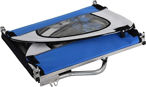 Miniatura 9 de Aosom Remolque de bicicleta infantil de 2 asientos para niños con un marco de acero fuerte, arneses de seguridad de 5 puntos y asiento cómodo