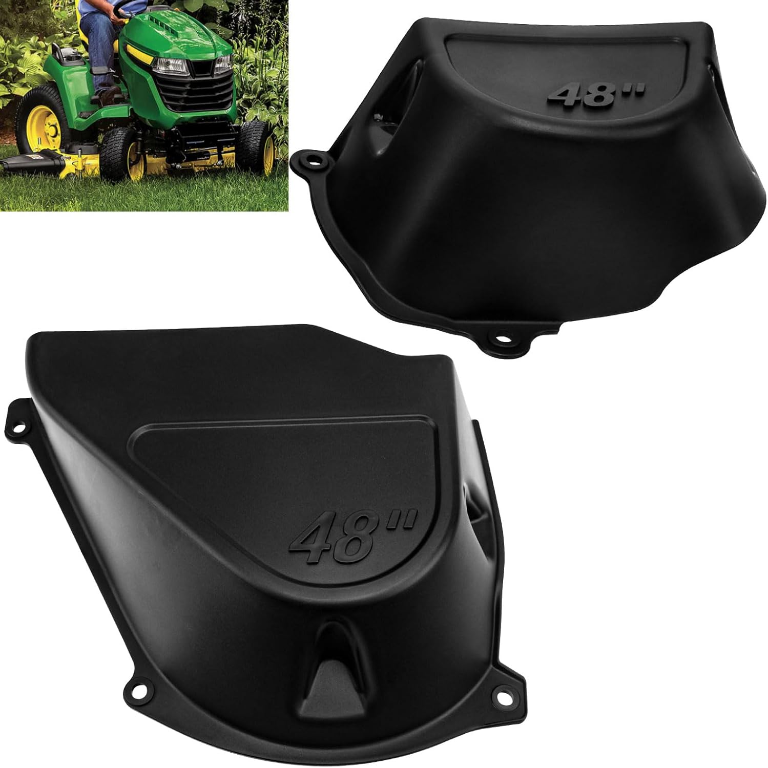 GX22708 GX22709 Right & Left Hand Belt Shield for Jo-hn Deere Lawn Tractors with 48