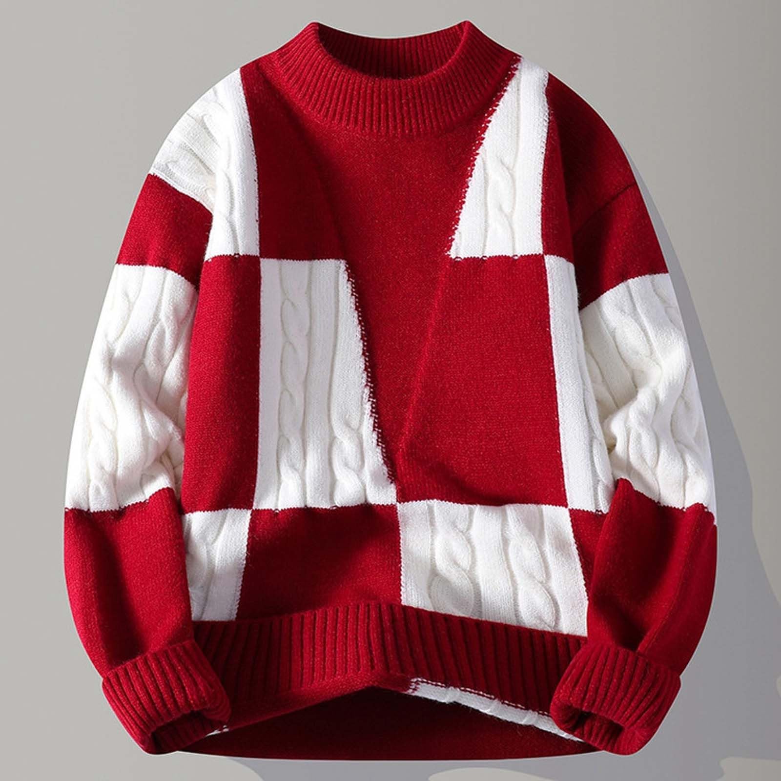 Suéter Informal de Manga Larga con Cuello para Uso Diario al Libre, de Color Grueso para otoño e Invierno, cómodo #153