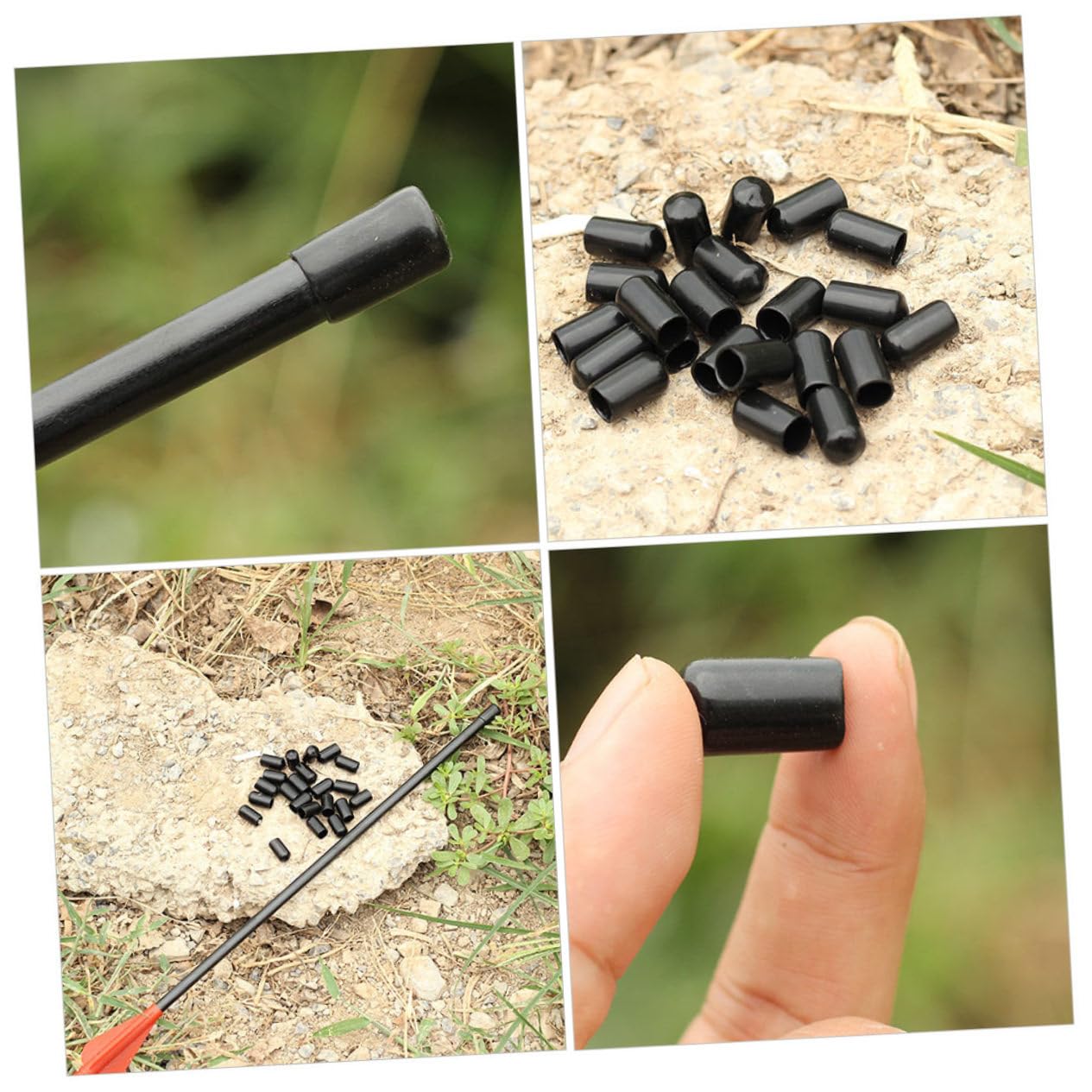 Lot De 10 Pointes De Flèche En Caoutchouc Souple – Tir à L'arc, Sécurité, 4,4 Cm