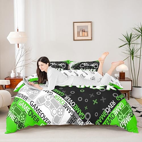 Vista 177 de Feelyou Juego de funda de edredón de vaca lechera, rosa y blanco, con estampado de fresa, vaca, para niños, adultos, kawaii, niñas, funda de edredón