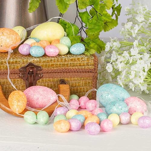 Vista 21 de Factory Direct Craft Juego de 20 huevos decorativos pastel surtidos para decoración de Pascua, baby shower y exhibiciones de primavera