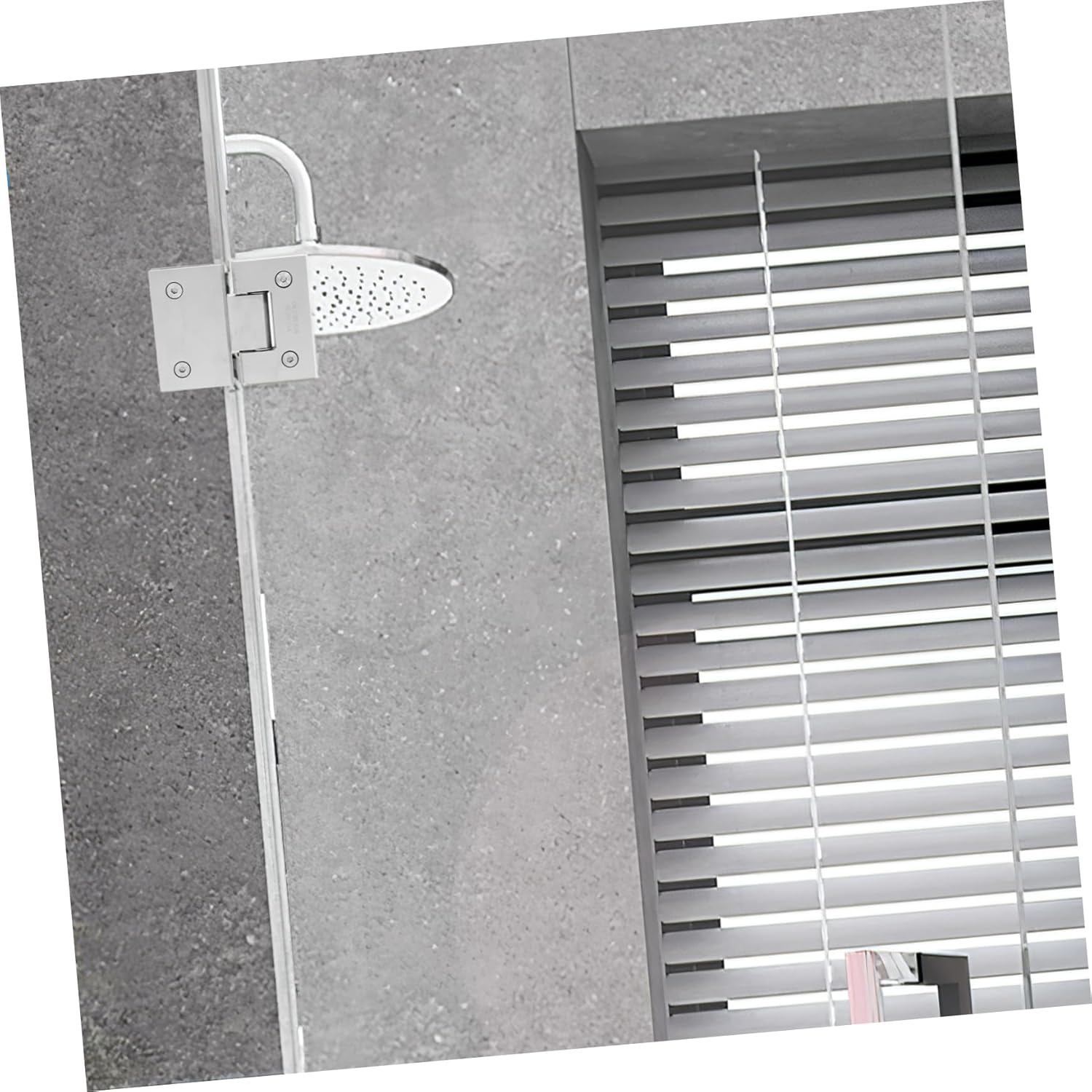 Uonlytech Stainless Steel Glass Shower Door Hinge Hinged Shower Door Accessory Easy Install Modern Finish