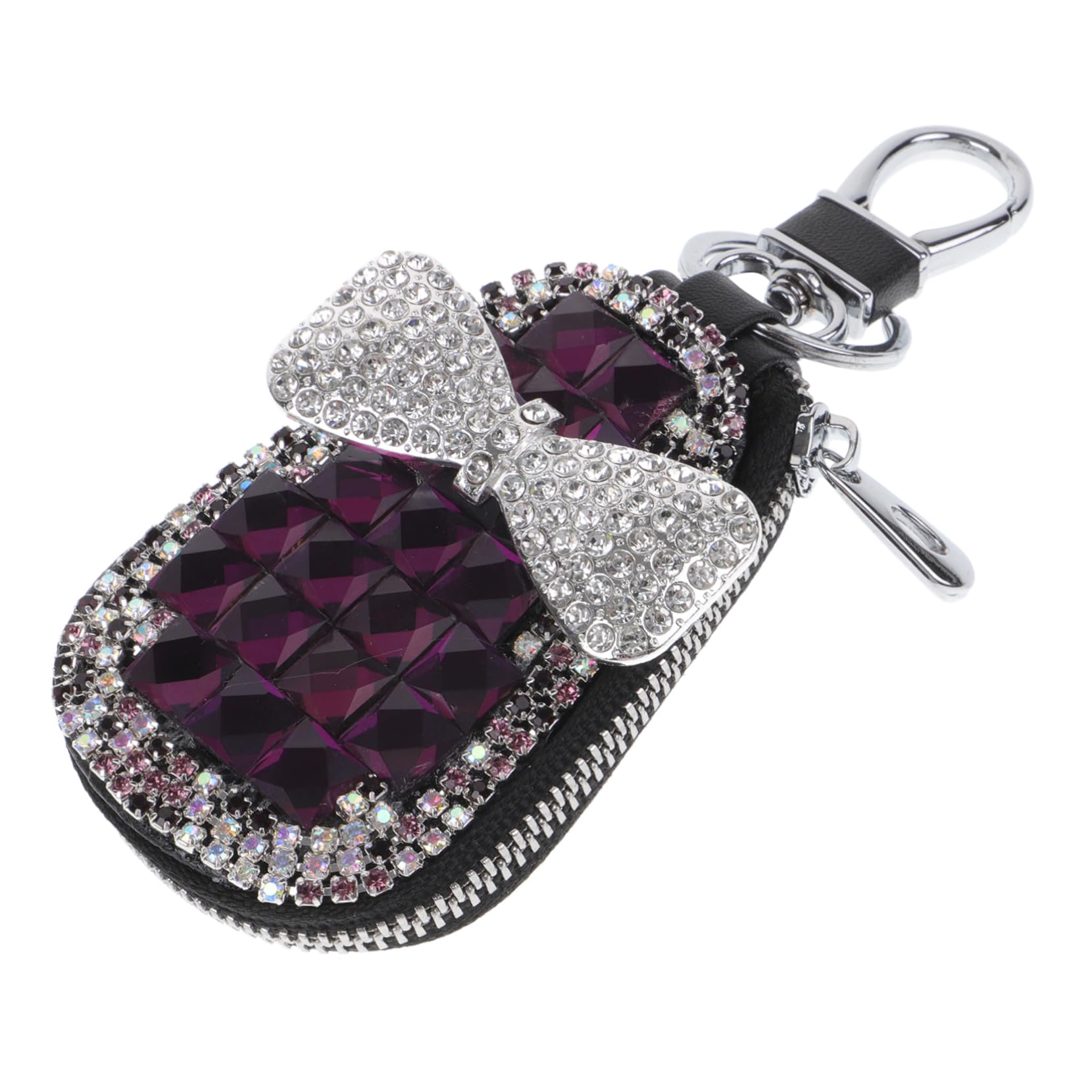 LIFKOME 3pezzi Custodia Per Chiavi Auto Strass Elegante Pouch Protettivo Per Chiavi Con Design Minimalista e Chic Accessorio Fashion Per Auto Adatta Tutti Gli Stili