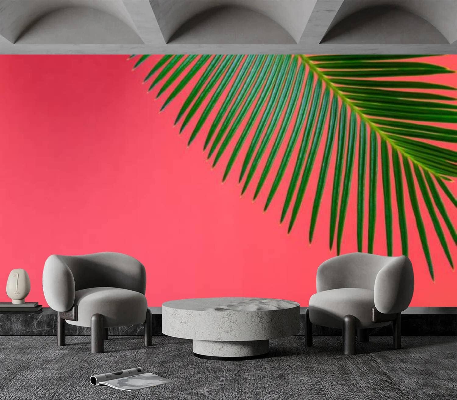 Vintage Tropical Palm Trees Branches Holiday Canvas